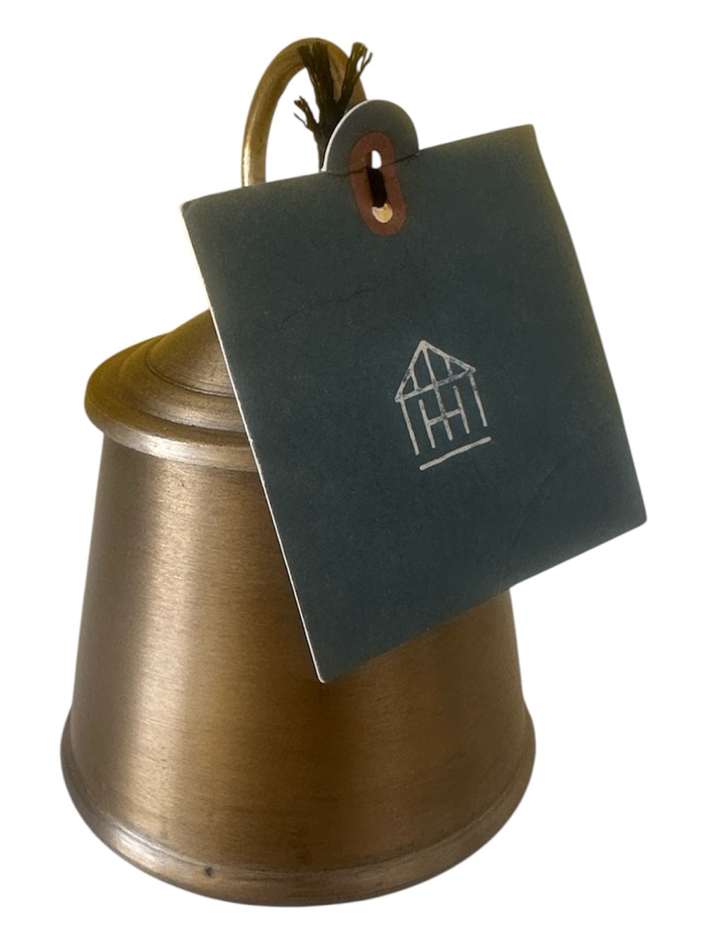 Hearth & Hand Brass Bell Jar Candle Cypress and Santal - Metallic Gold 4.6 Oz